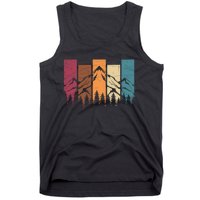 Wildlife Forest Nature Trees Retro Outdoors Mountains Hiking Tank Top