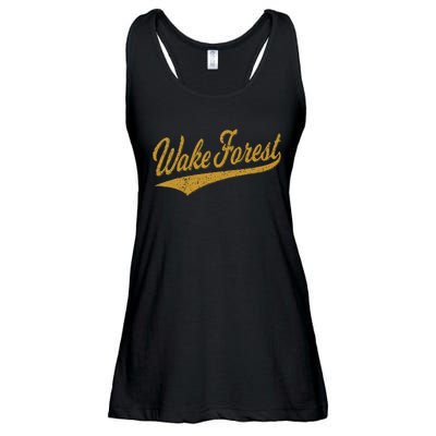 WAKE FOREST NORTH CAROLINA VARSITY SCRIPT SPORTS JERSEY Ladies Essential Flowy Tank