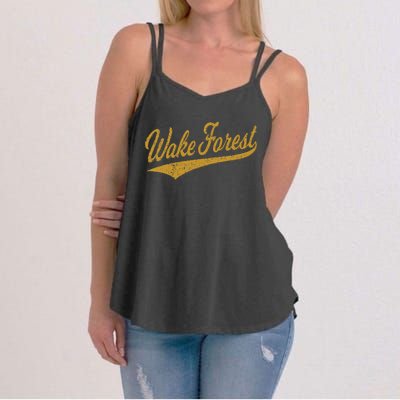 WAKE FOREST NORTH CAROLINA VARSITY SCRIPT SPORTS JERSEY Women's Strappy Tank