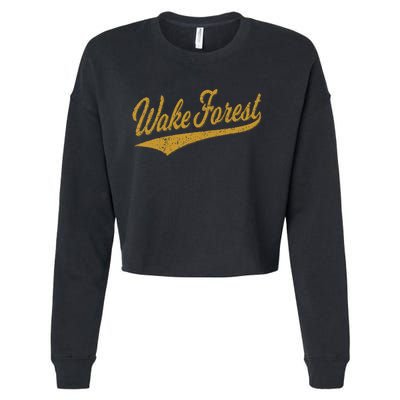 WAKE FOREST NORTH CAROLINA VARSITY SCRIPT SPORTS JERSEY Cropped Pullover Crew