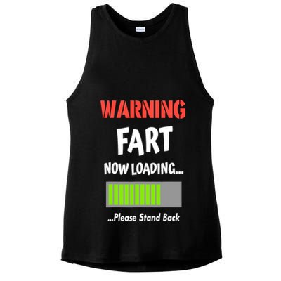 Warning Fart Now Loading Please Stand Back Ladies PosiCharge Tri-Blend Wicking Tank