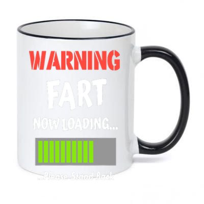 Warning Fart Now Loading Please Stand Back 11oz Black Color Changing Mug