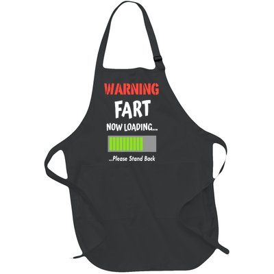 Warning Fart Now Loading Please Stand Back Full-Length Apron With Pockets