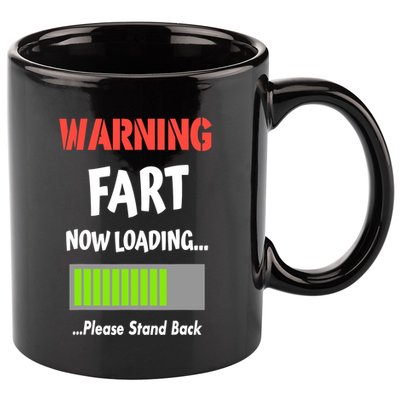 Warning Fart Now Loading Please Stand Back 11oz C Handle Ceramic Mug