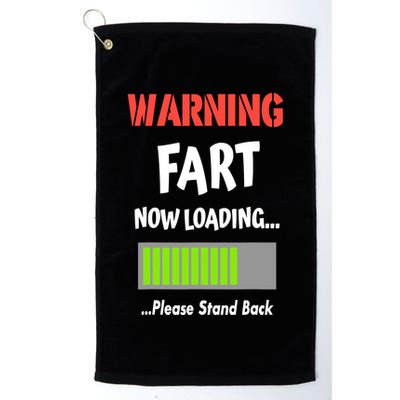 Warning Fart Now Loading Please Stand Back Golf Towel