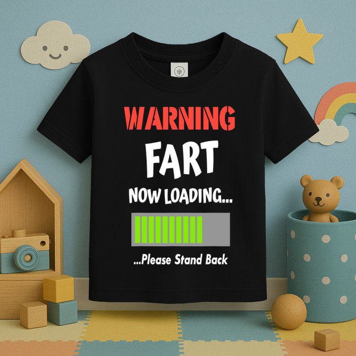 Warning Fart Now Loading Please Stand Back Toddler T-Shirt