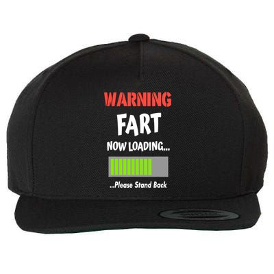 Warning Fart Now Loading Please Stand Back Wool Snapback Cap