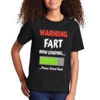 Warning Fart Now Loading Please Stand Back Kids T-Shirt