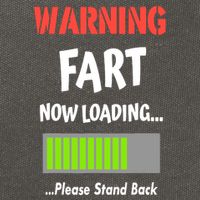 Warning Fart Now Loading Please Stand Back Cotton Canvas Backpack