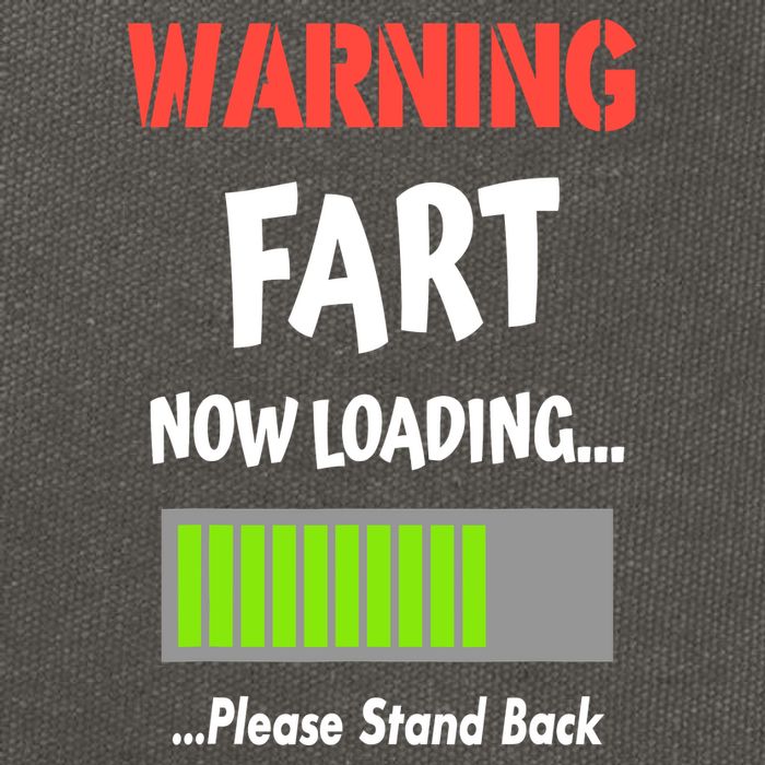 Warning Fart Now Loading Please Stand Back Cotton Canvas Backpack
