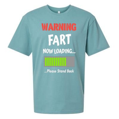 Warning Fart Now Loading Please Stand Back Sueded Cloud Jersey T-Shirt