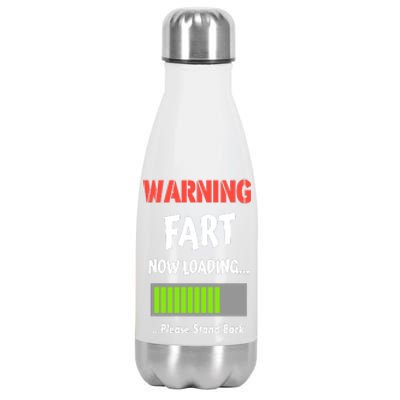 Warning Fart Now Loading Please Stand Back Stainless Steel Insulated Water Bottle