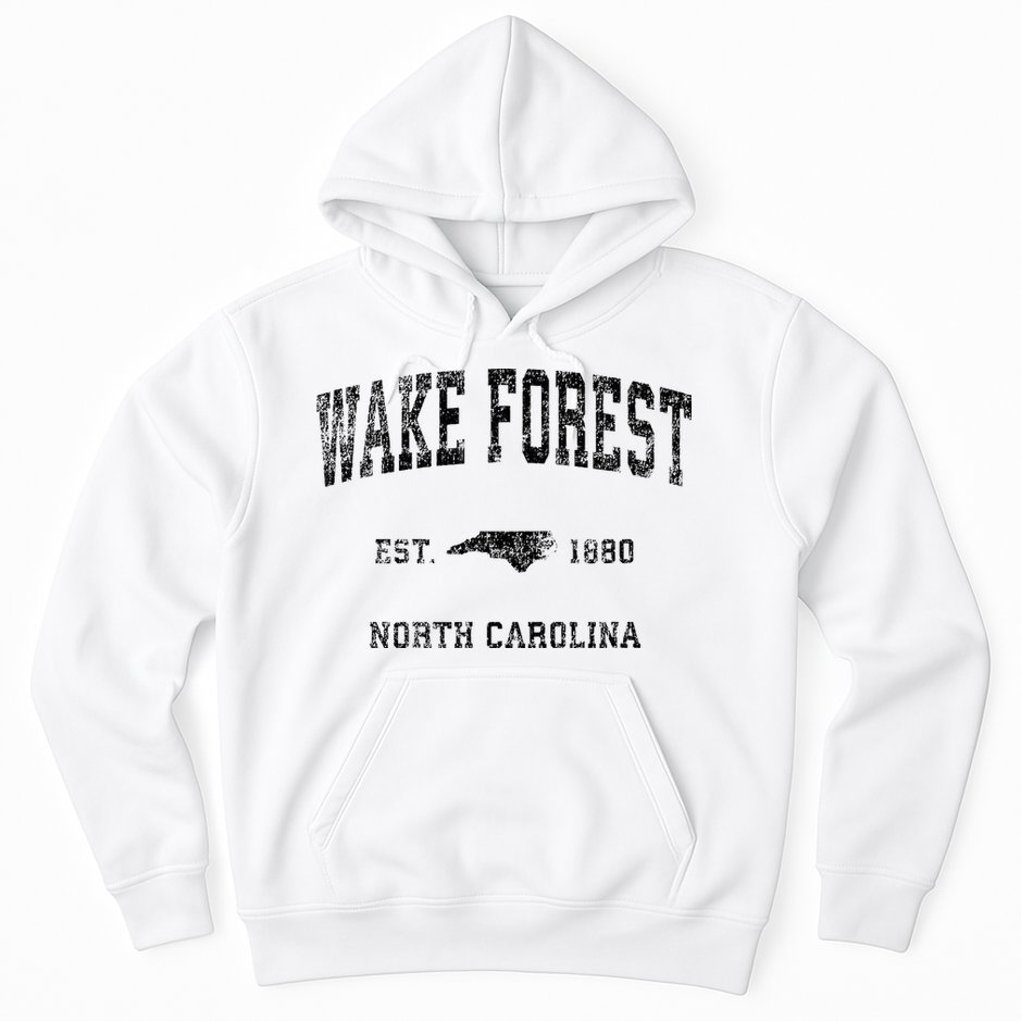 Wake Forest North Carolina Nc Vintage Sports Hoodie