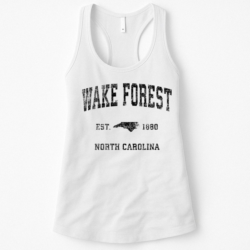 Wake Forest North Carolina Nc Vintage Sports Womens Tank Top