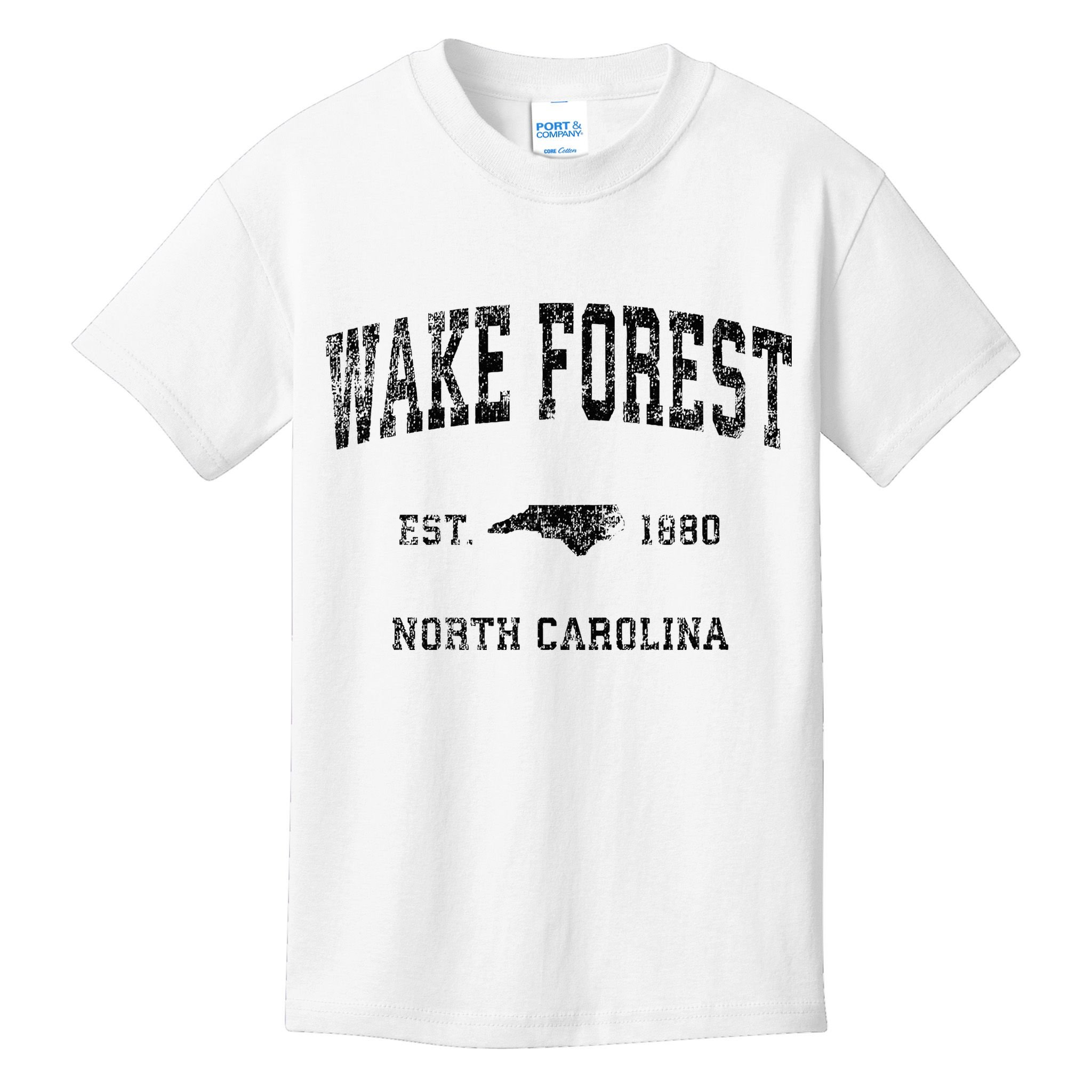 Wake Forest North Carolina Nc Vintage Sports Kids T-Shirt