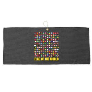 World Flag Outfit Idea And International World Flags Gift Large Microfiber Waffle Golf Towel