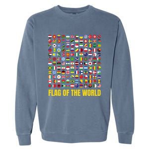 World Flag Outfit Idea And International World Flags Gift Garment-Dyed Sweatshirt