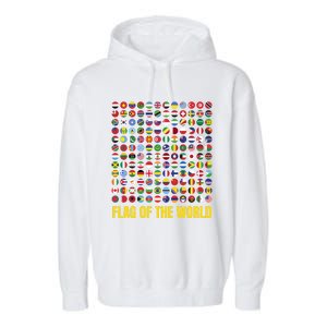 World Flag Outfit Idea And International World Flags Gift Garment-Dyed Fleece Hoodie