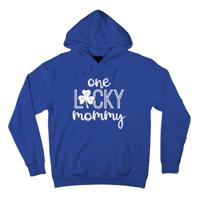 Wo Funny One Lucky Mommy St Patricks Day Gift Gift Hoodie