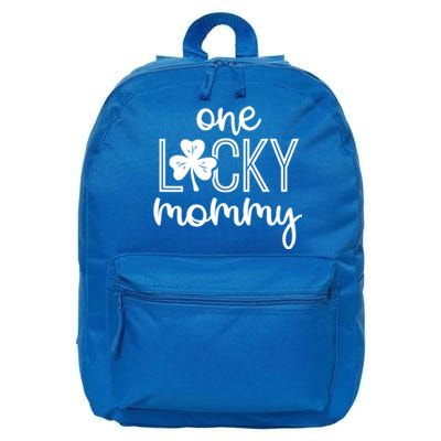 Wo Funny One Lucky Mommy St Patricks Day Gift Gift 16 in Basic Backpack