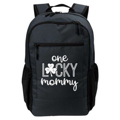 Wo Funny One Lucky Mommy St Patricks Day Gift Gift Daily Commute Backpack