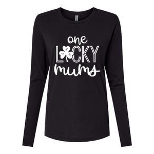 Wo Funny One Lucky Mums St Patricks Day Gift Gift Womens Cotton Relaxed Long Sleeve T-Shirt