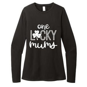 Wo Funny One Lucky Mums St Patricks Day Gift Gift Womens CVC Long Sleeve Shirt