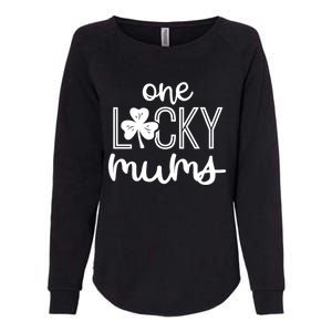 Wo Funny One Lucky Mums St Patricks Day Gift Gift Womens California Wash Sweatshirt