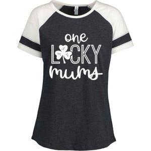 Wo Funny One Lucky Mums St Patricks Day Gift Gift Enza Ladies Jersey Colorblock Tee