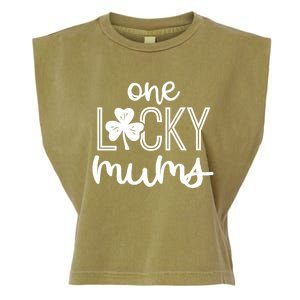 Wo Funny One Lucky Mums St Patricks Day Gift Gift Garment-Dyed Women's Muscle Tee