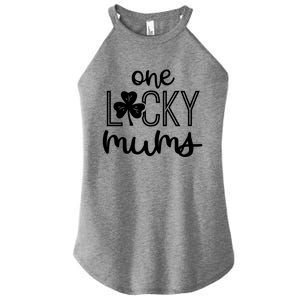 Wo Funny One Lucky Mums St Patricks Day Gift Gift Women's Perfect Tri Rocker Tank