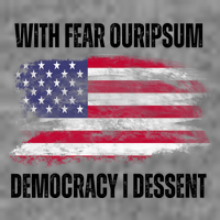 With Fear Ouripsum Democracy I Dessent Usa Flag Hoodie