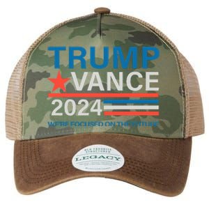 WeRe Focused On The Future Trump Vance Debate Legacy Tie Dye Trucker Hat