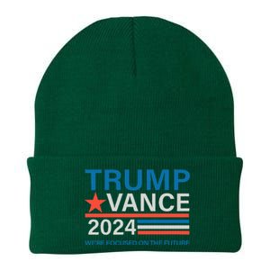 WeRe Focused On The Future Trump Vance Debate Knit Cap Winter Beanie