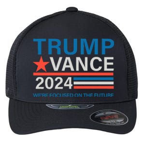 WeRe Focused On The Future Trump Vance Debate Flexfit Unipanel Trucker Cap