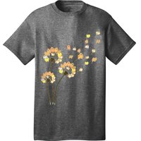 Womens Funny Pomeranian Flower Fly Dandelion Dog Lover T-Shirt