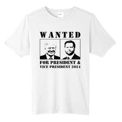 Wanted For President & Vice President 2024 Trump Vance Maga Tall Fusion ChromaSoft Performance T-Shirt