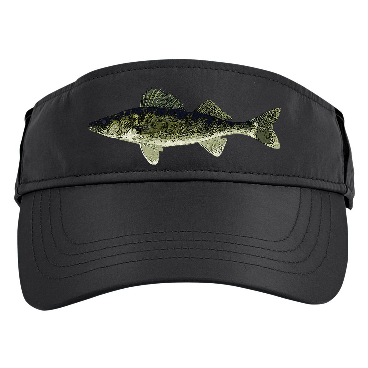 Walleye Fish Pickerel Fishing Lover Fisherman Adult Drive Performance Visor