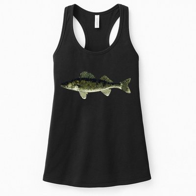 Walleye Fish Pickerel Fishing Lover Fisherman Womens Tank Top