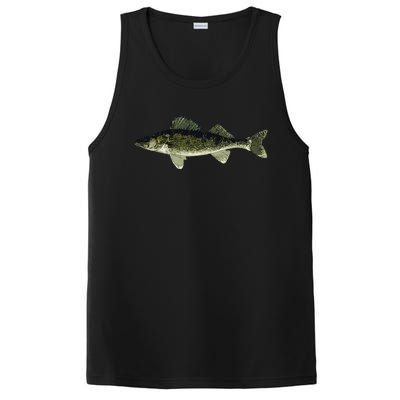 Walleye Fish Pickerel Fishing Lover Fisherman PosiCharge Competitor Tank