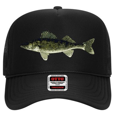 Walleye Fish Pickerel Fishing Lover Fisherman Trucker Hat