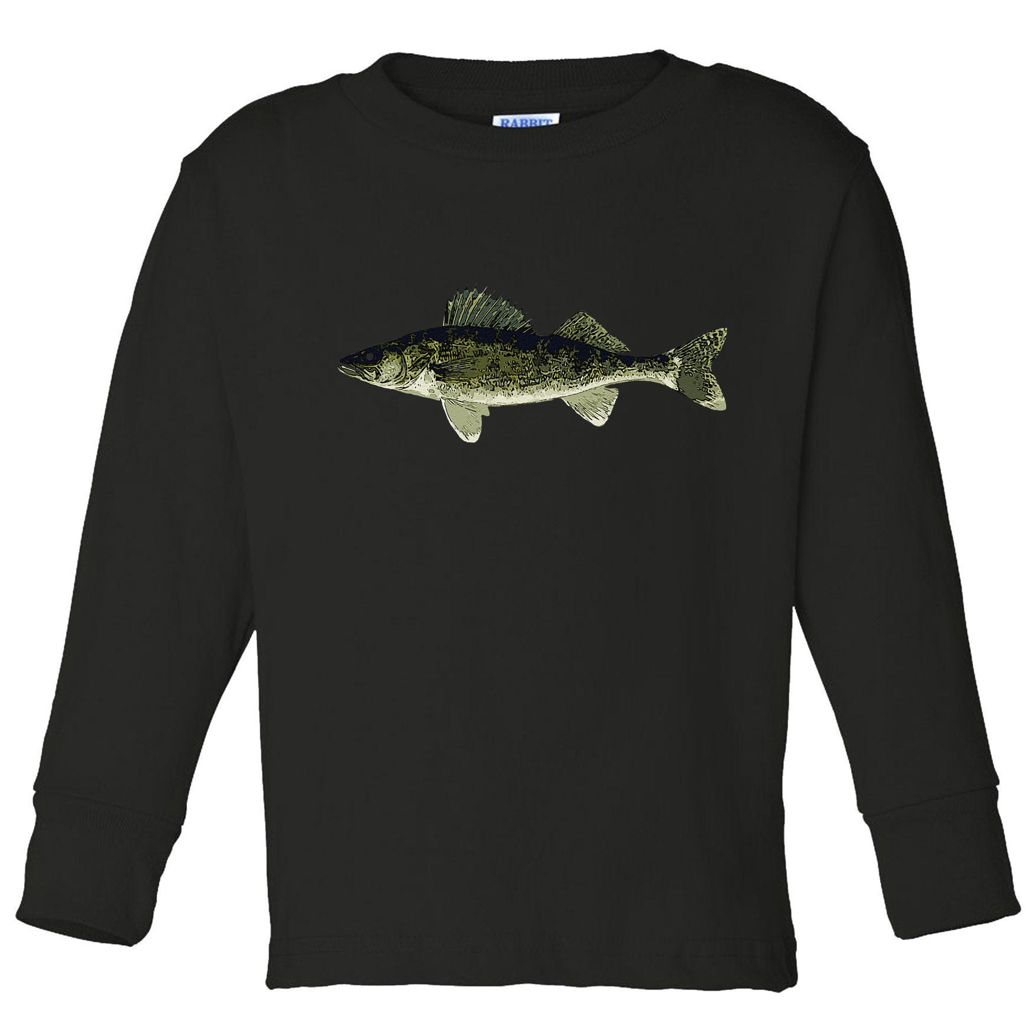 Walleye Fish Pickerel Fishing Lover Fisherman Toddler Long Sleeve Shirt