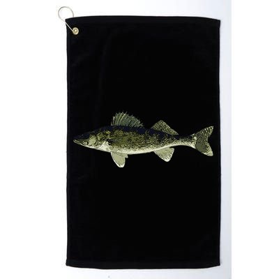 Walleye Fish Pickerel Fishing Lover Fisherman Golf Towel