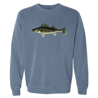 Walleye Fish Pickerel Fishing Lover Fisherman Garment-Dyed Sweatshirt