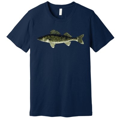 Walleye Fish Pickerel Fishing Lover Fisherman Premium T-Shirt