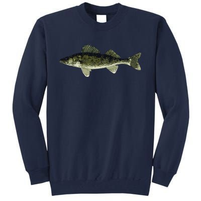 Walleye Fish Pickerel Fishing Lover Fisherman Tall Sweatshirt