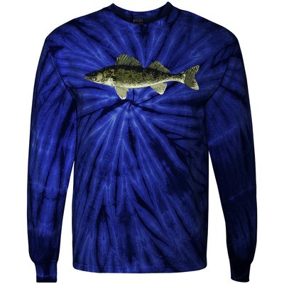 Walleye Fish Pickerel Fishing Lover Fisherman Tie-Dye Long Sleeve Shirt