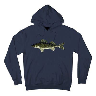 Walleye Fish Pickerel Fishing Lover Fisherman Tall Hoodie