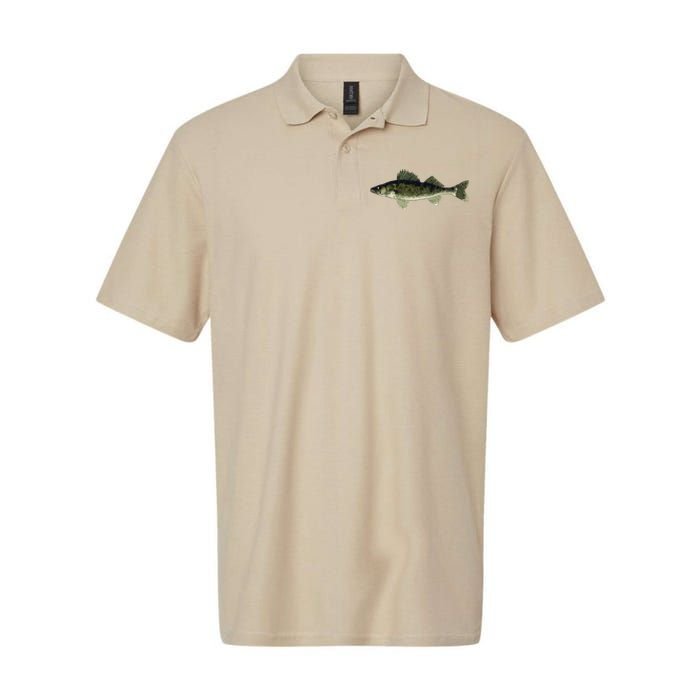 Walleye Fish Pickerel Fishing Lover Fisherman Softstyle Adult Sport Polo