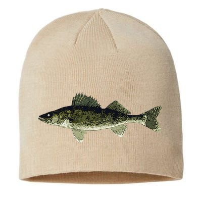 Walleye Fish Pickerel Fishing Lover Fisherman Sustainable Beanie